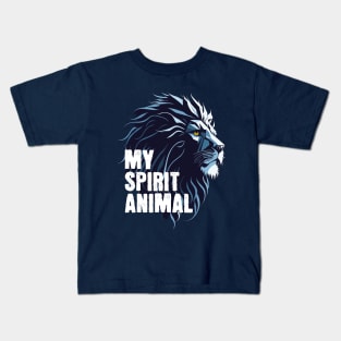 Lion is my spirit animal Kids T-Shirt